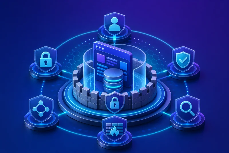 Application and data protected by layered cybersecurity controls