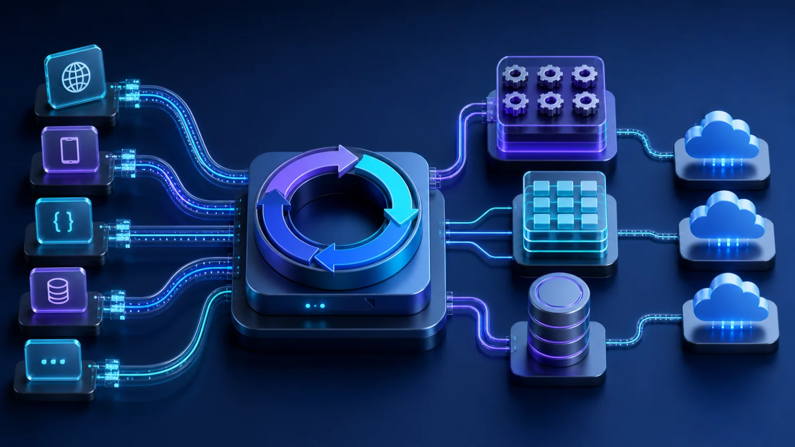 Event-driven server runtime coordinating asynchronous requests and resilient services